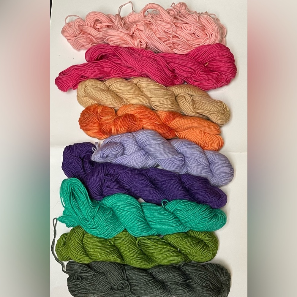 Lots of  Polyester Crochet Yarns